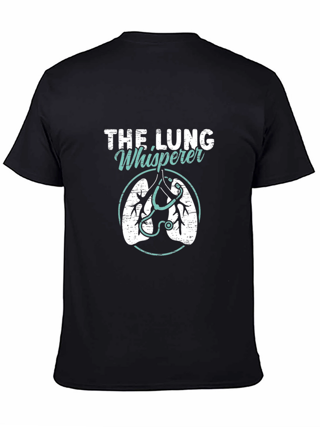 The Lung Whisperer Graphic T-Shirt - Black Cotton Tee