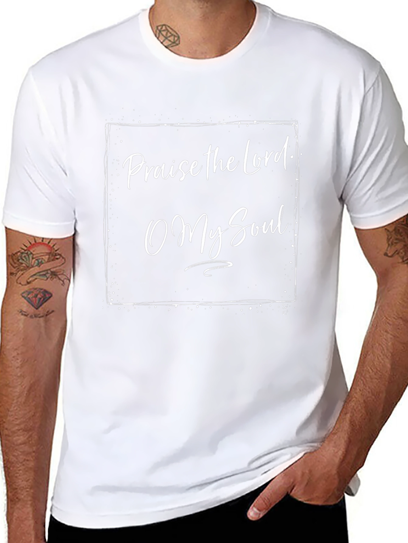 Praise the Lord Graphic Tee - Black