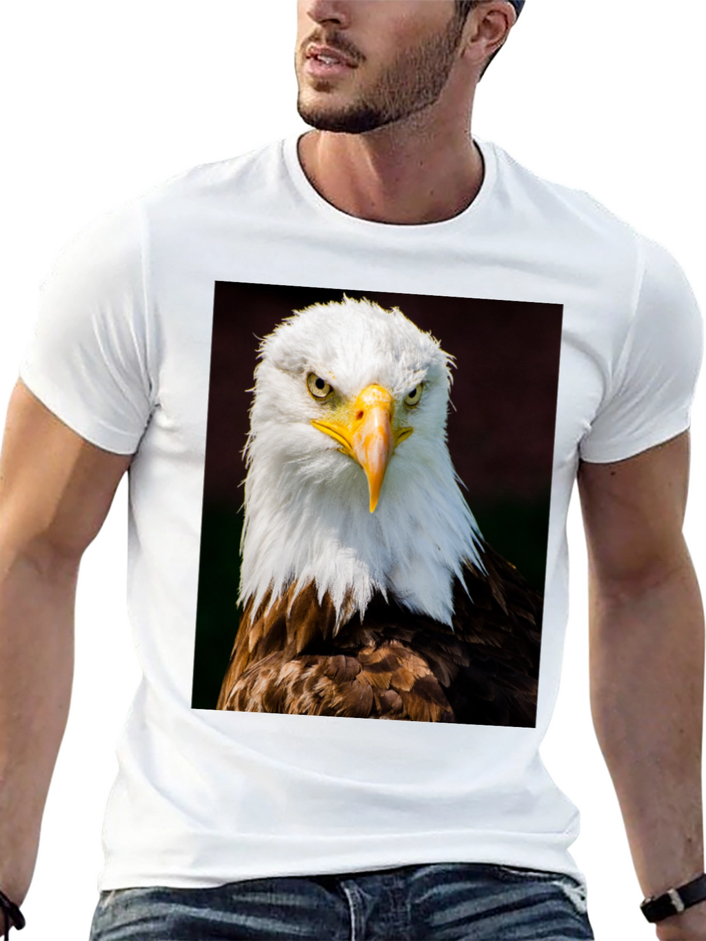 Eagle Graphic T-Shirt - Bold Bird of Prey Design