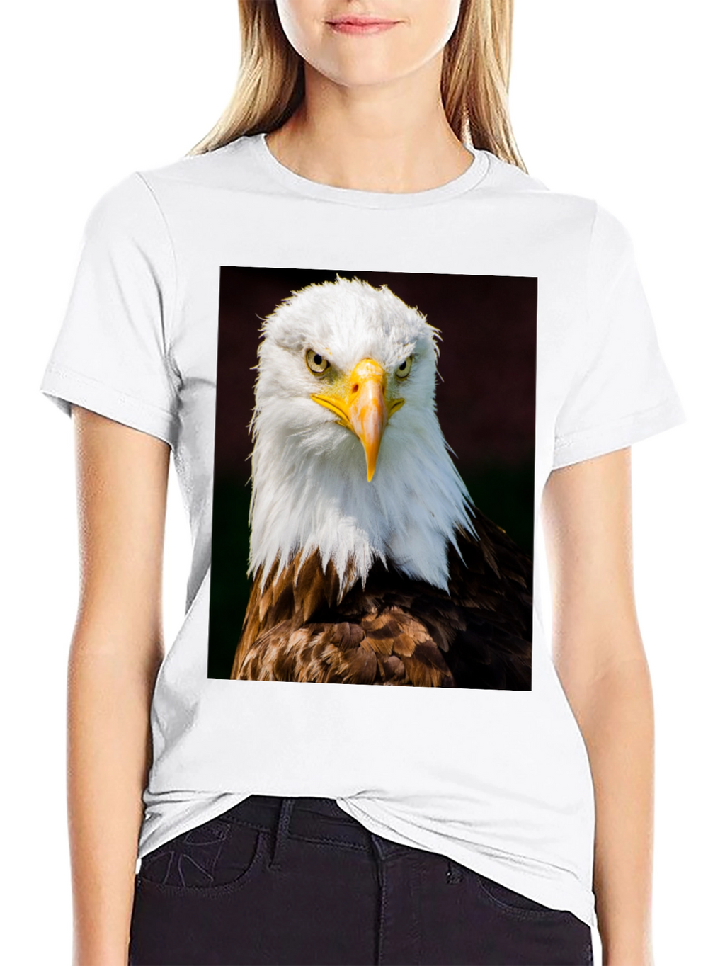 Eagle Graphic T-Shirt - Bold Bird of Prey Design