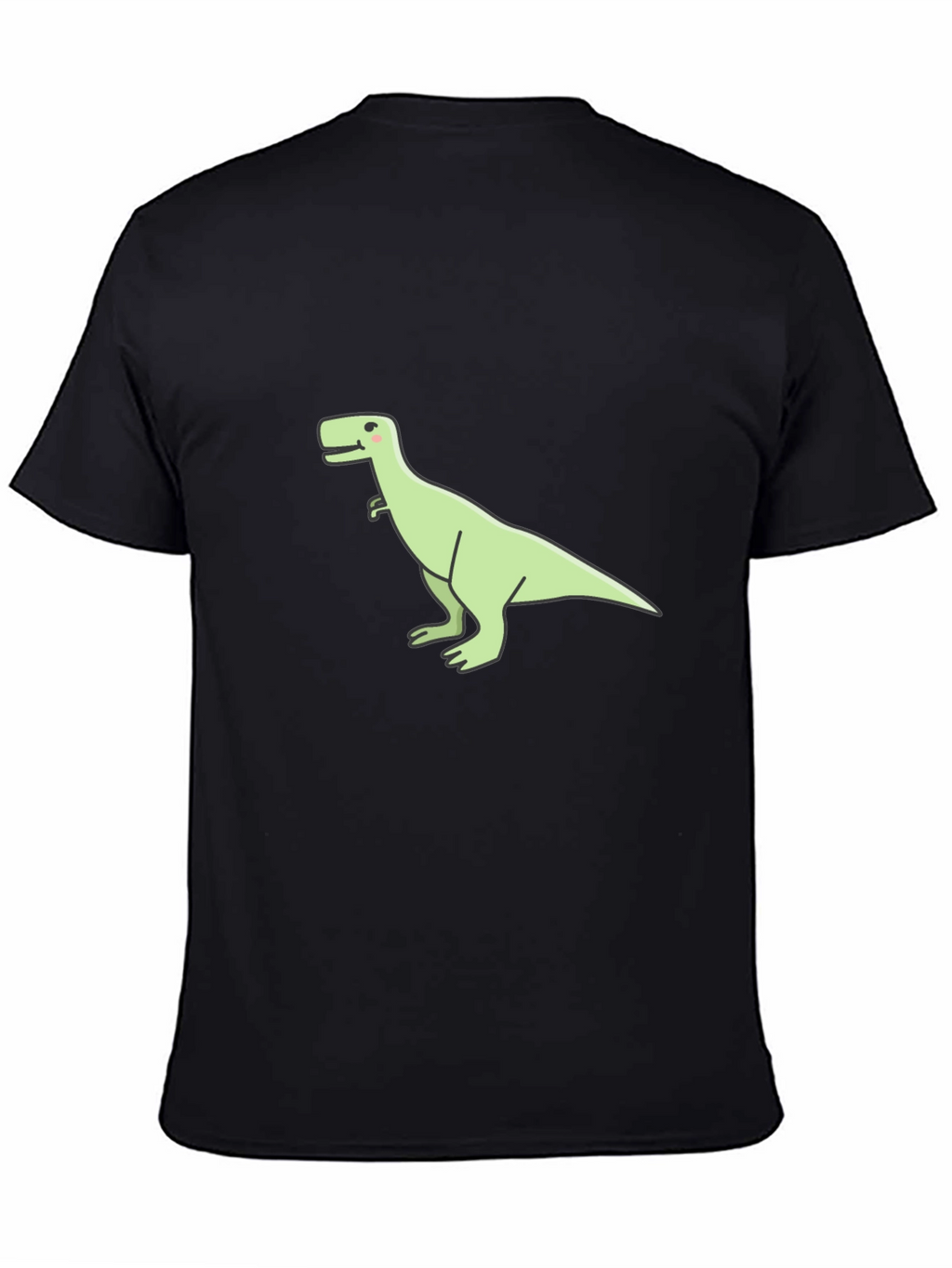 Dinosaur Graphic Tee - Casual Black T-Shirt