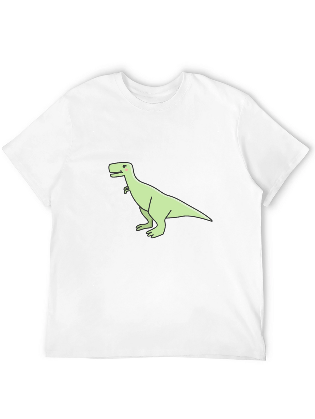 Dinosaur Graphic Tee - Casual Black T-Shirt
