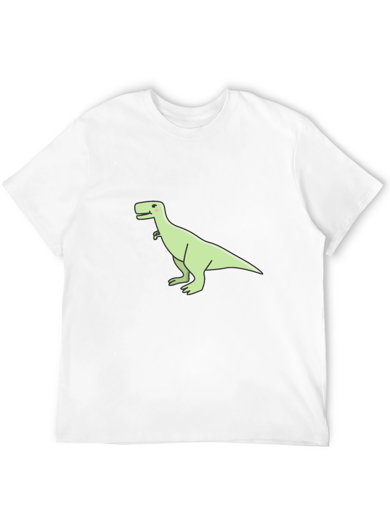 Dinosaur Graphic Tee - Casual Black T-Shirt