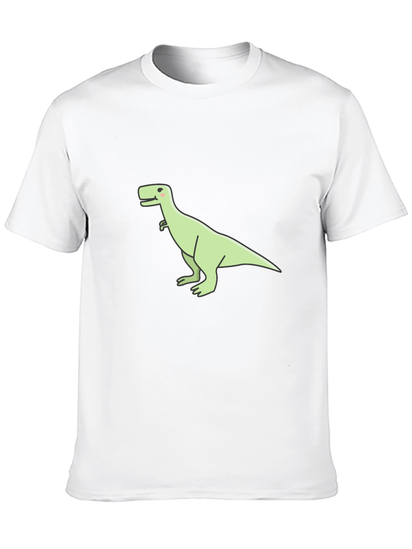 Dinosaur Graphic Tee - Casual Black T-Shirt