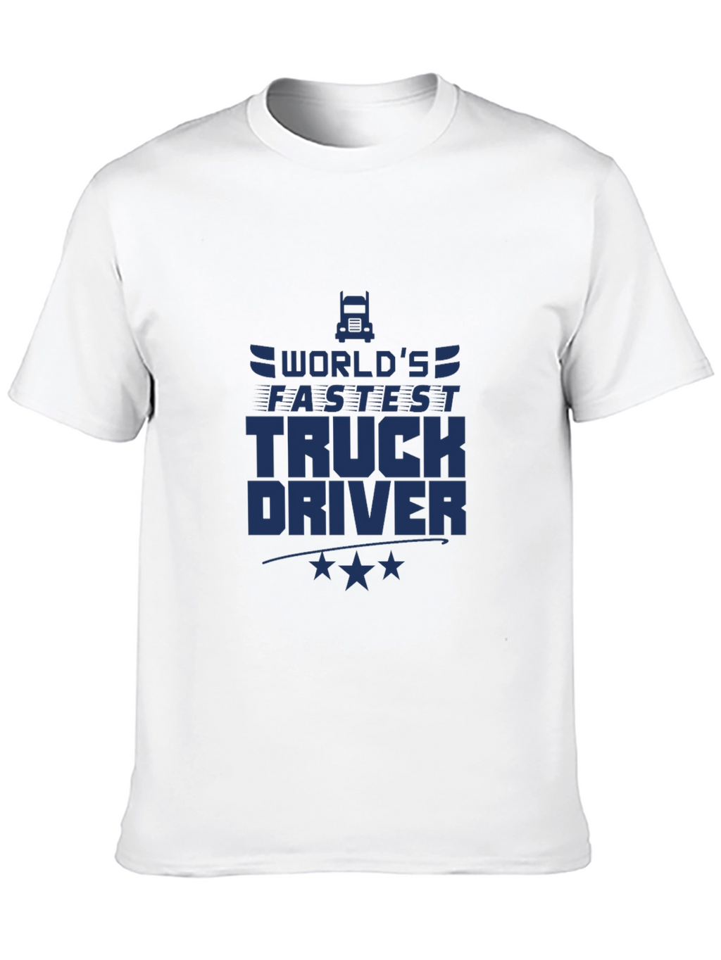 Worlds Fastest Truck Driver Black T-Shirt