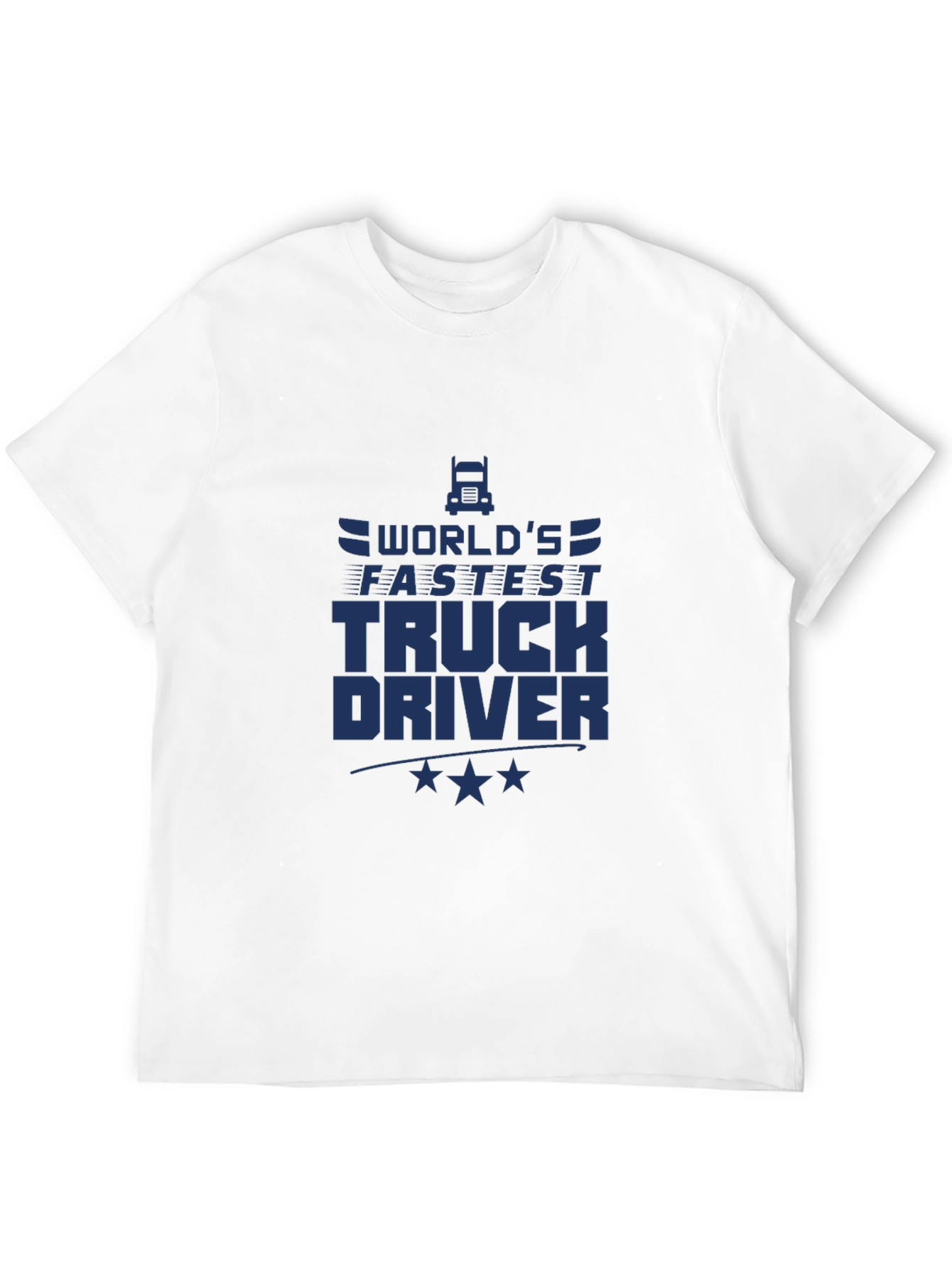 Worlds Fastest Truck Driver Black T-Shirt