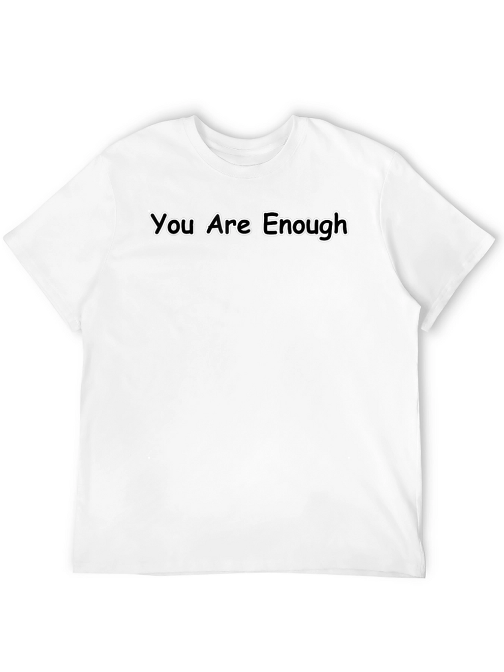 You Are Enough Graphic Black T-Shirt