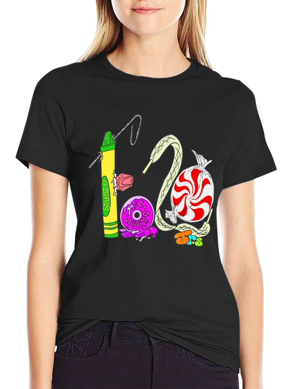 Studio 1200 T-Shirt | Unique Crayon & Candy Design