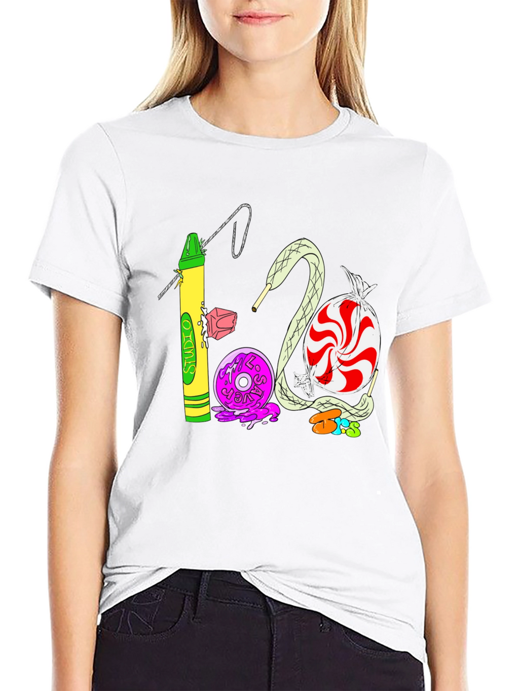 Studio 1200 T-Shirt | Unique Crayon & Candy Design