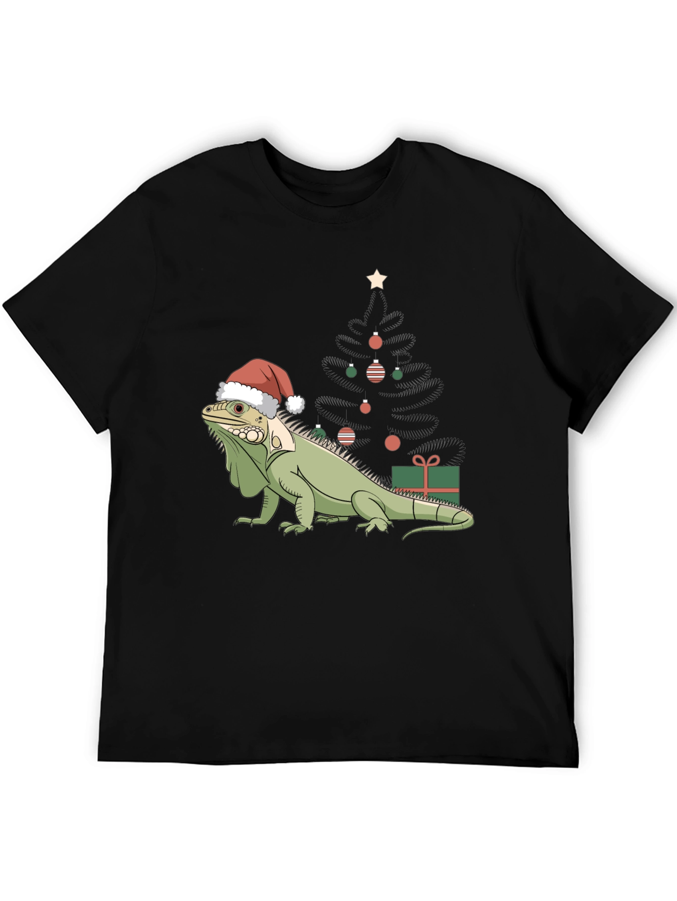 Festive Iguana Christmas T-Shirt