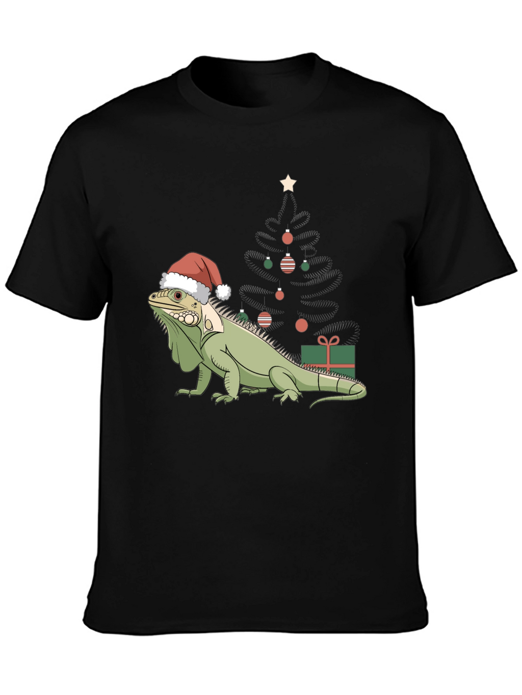 Festive Iguana Christmas T-Shirt