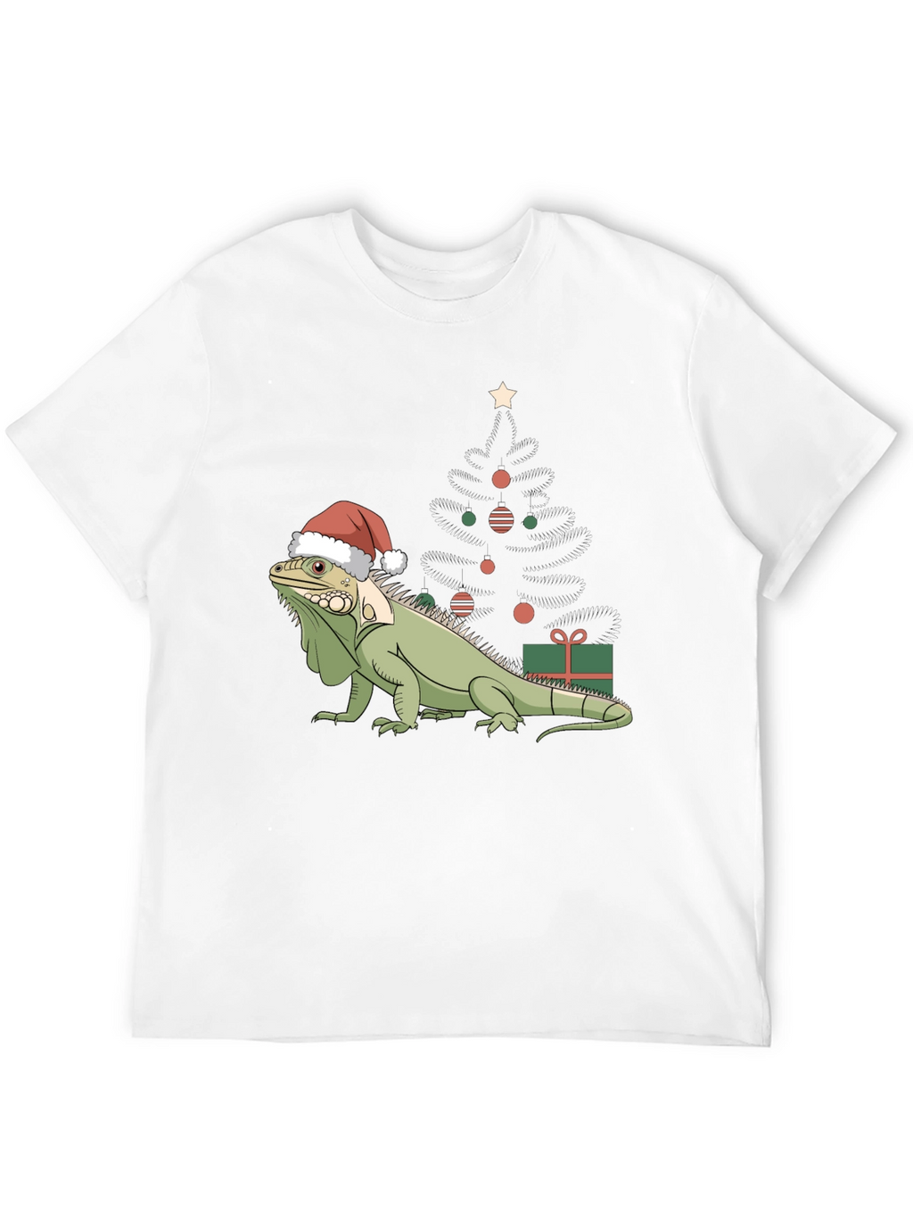 Festive Iguana Christmas T-Shirt