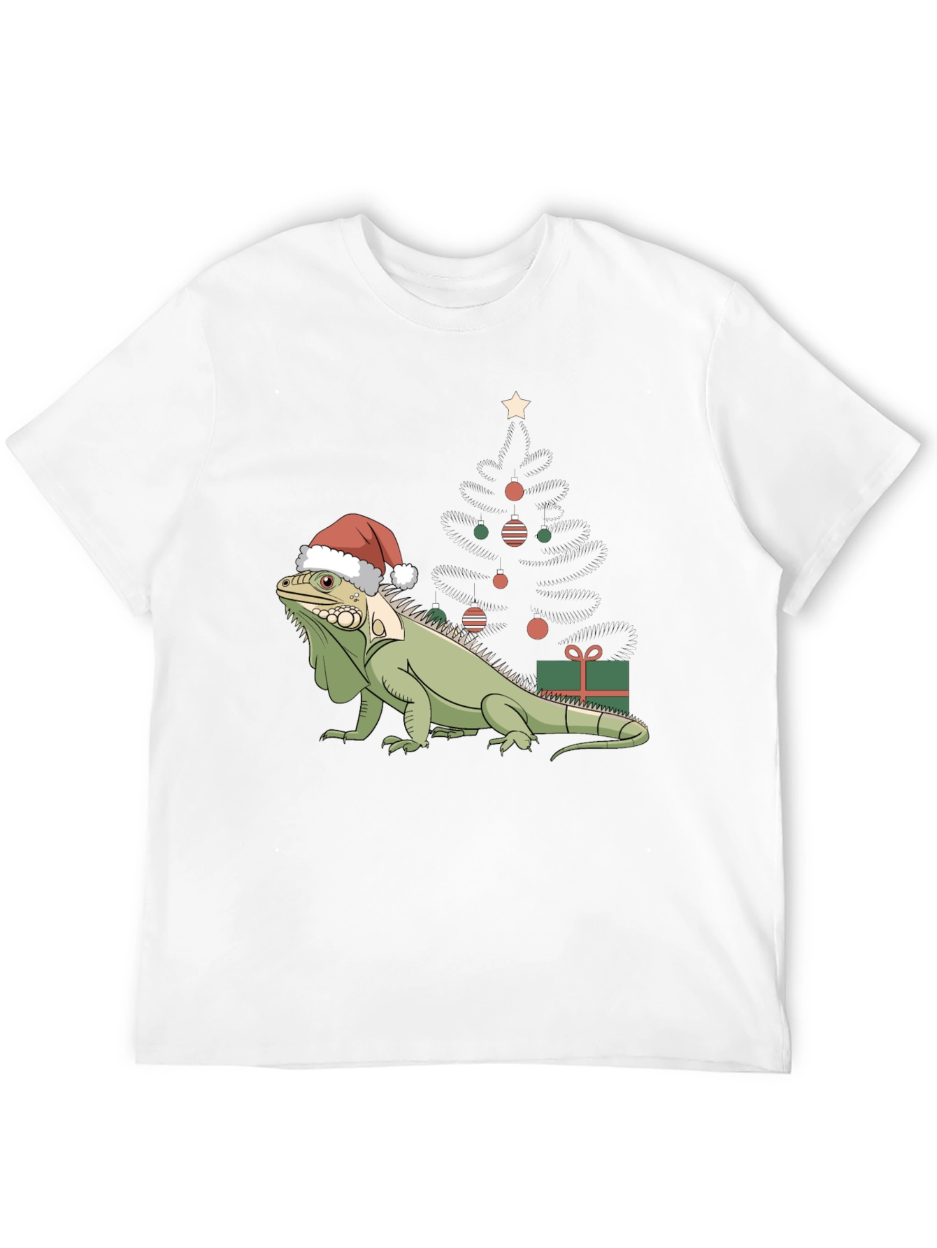 Festive Iguana Christmas T-Shirt