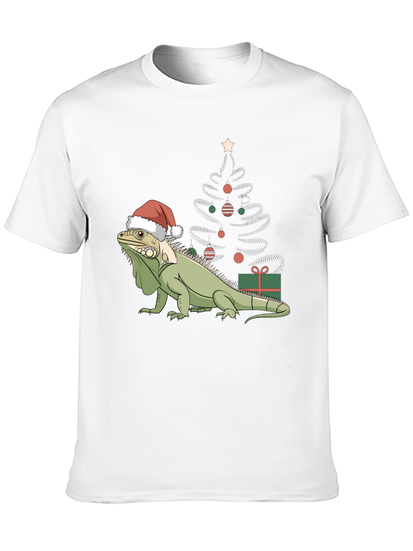 Festive Iguana Christmas T-Shirt