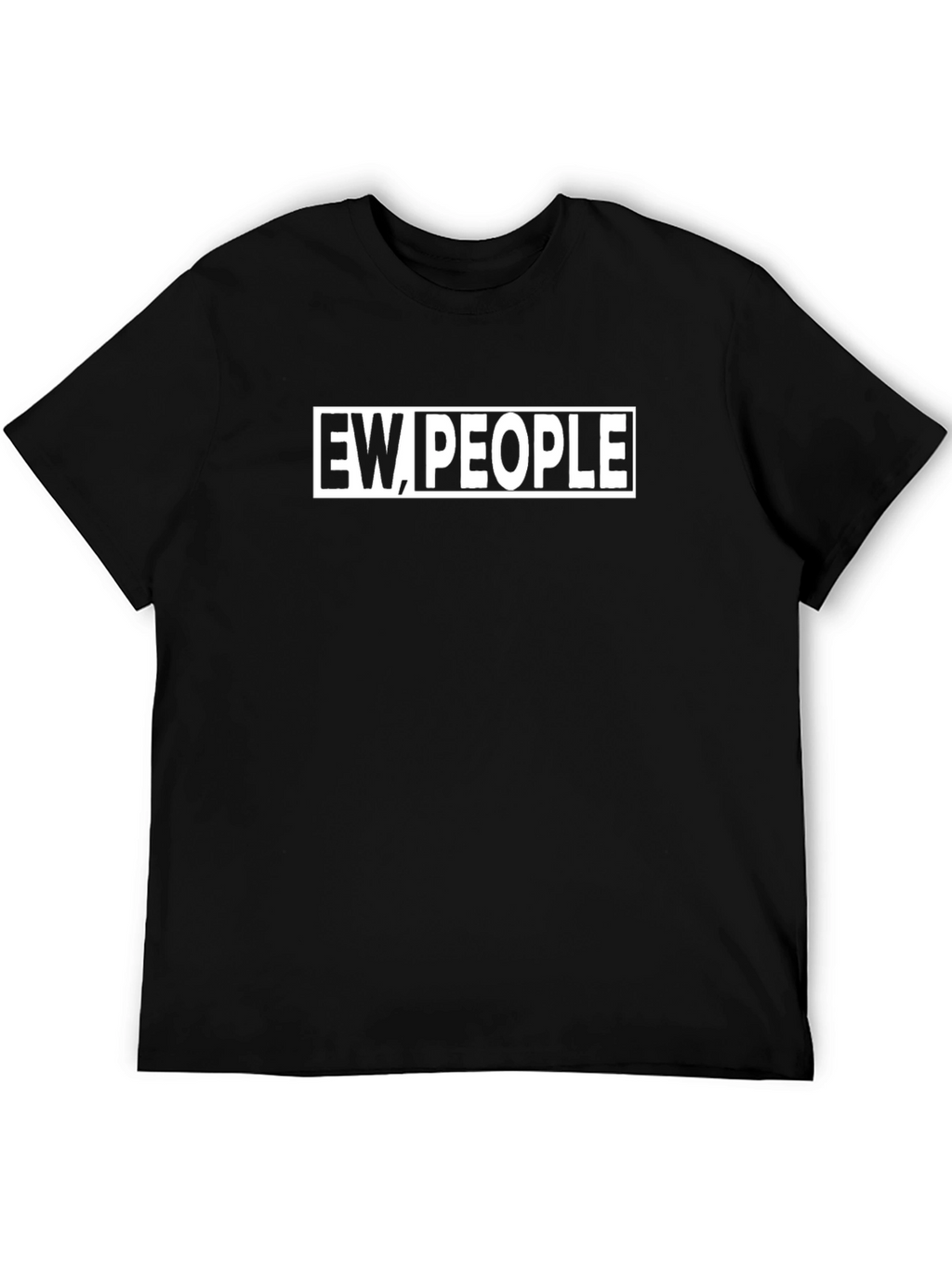 Ew People Graphic Tee - Black Cotton T-Shirt