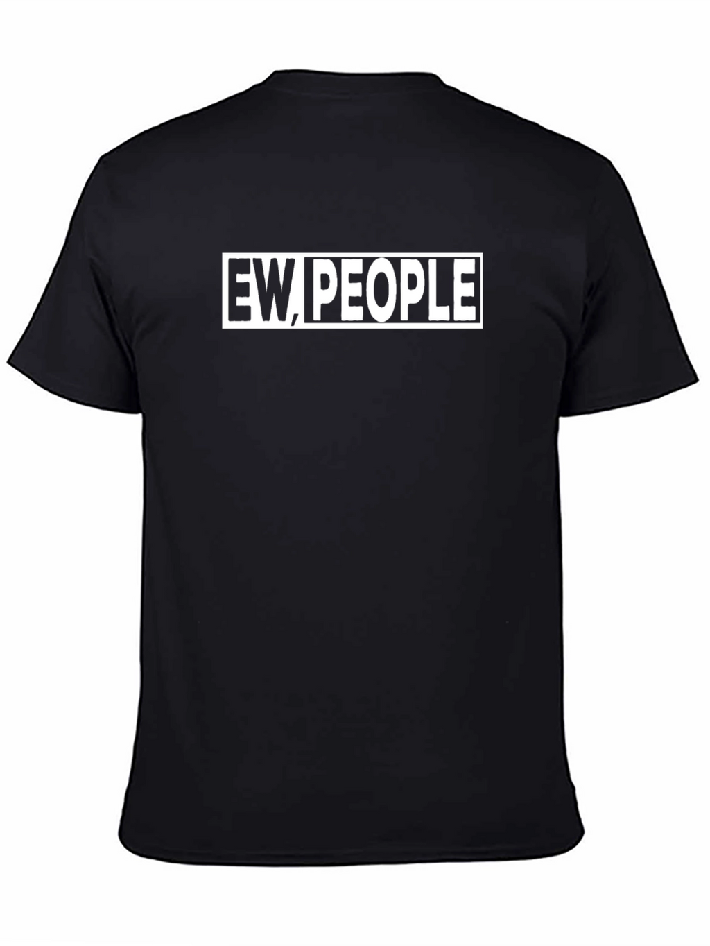 Ew People Graphic Tee - Black Cotton T-Shirt