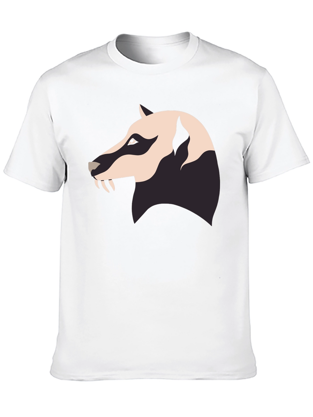 Badger Graphic Tee - Mens Black Crew Neck