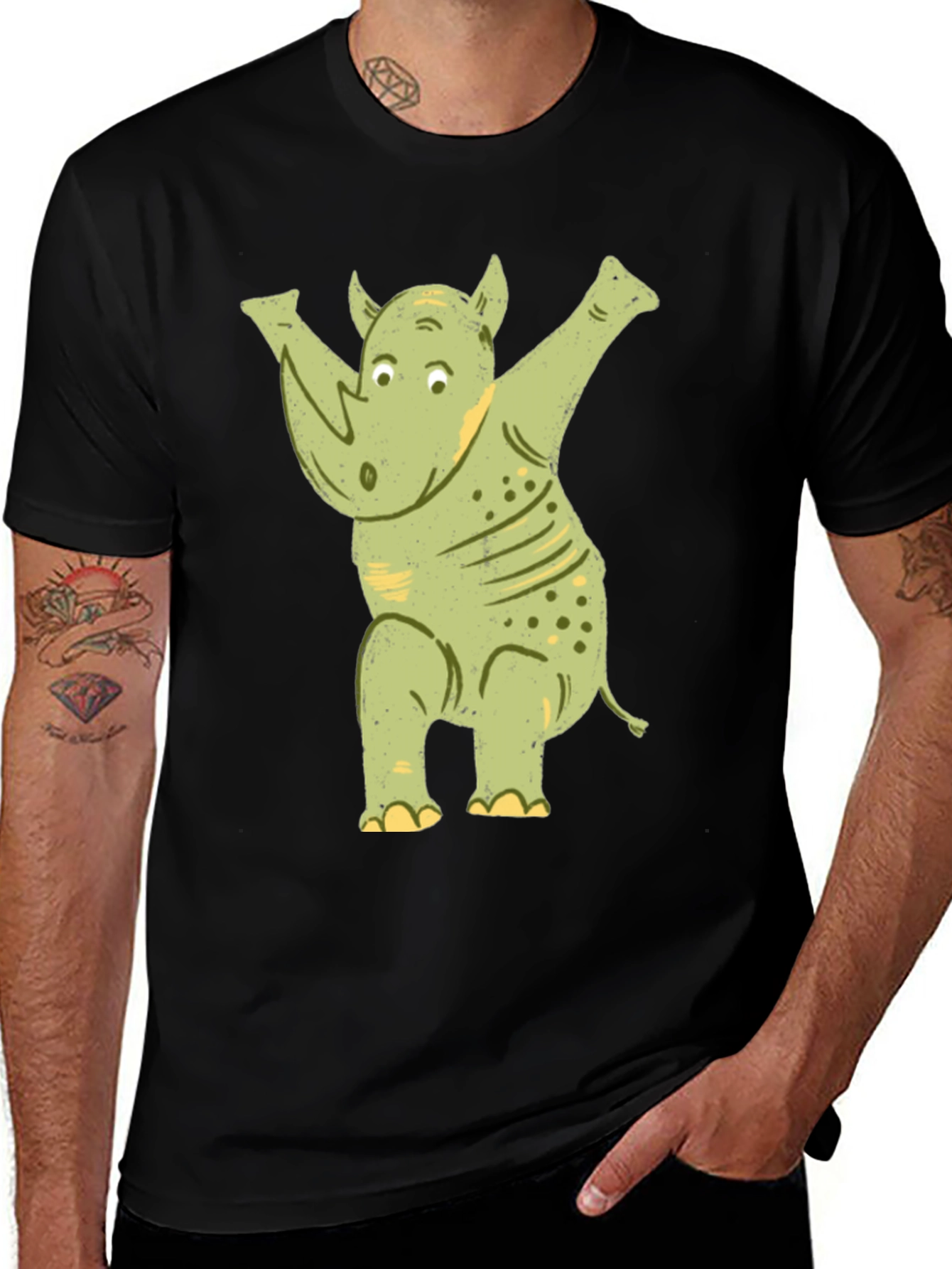 Funny Rhino Dab T-Shirt
