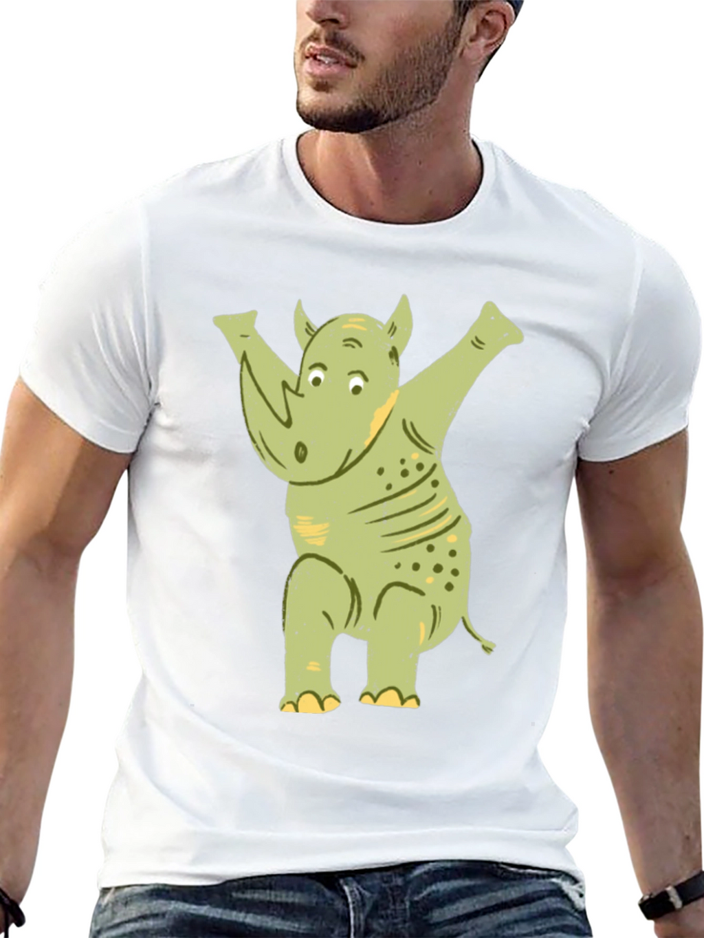 Funny Rhino Dab T-Shirt