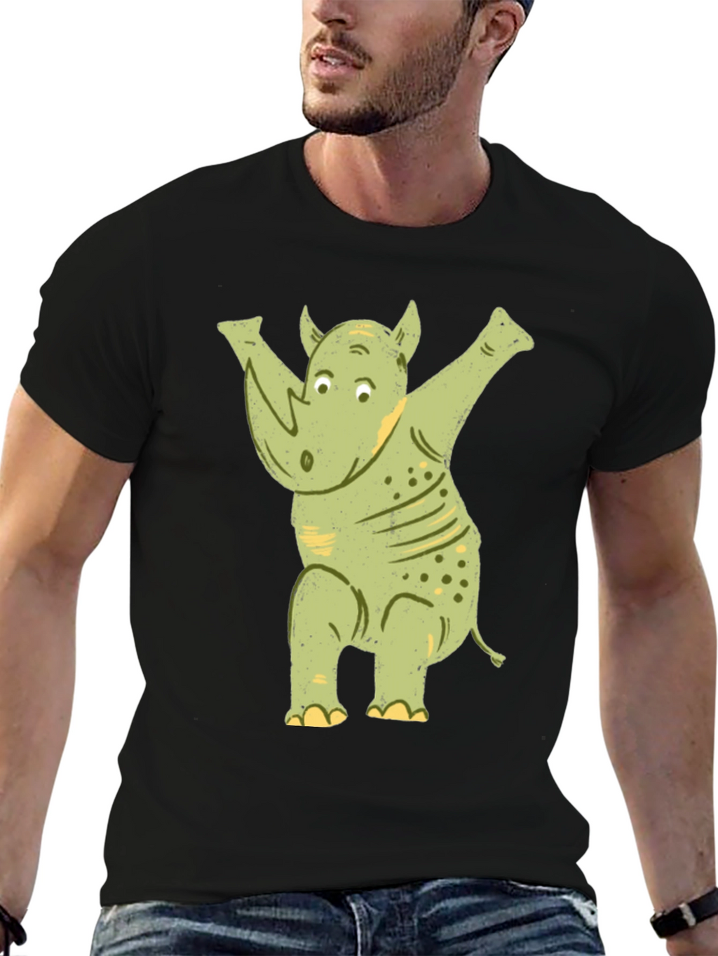 Funny Rhino Dab T-Shirt
