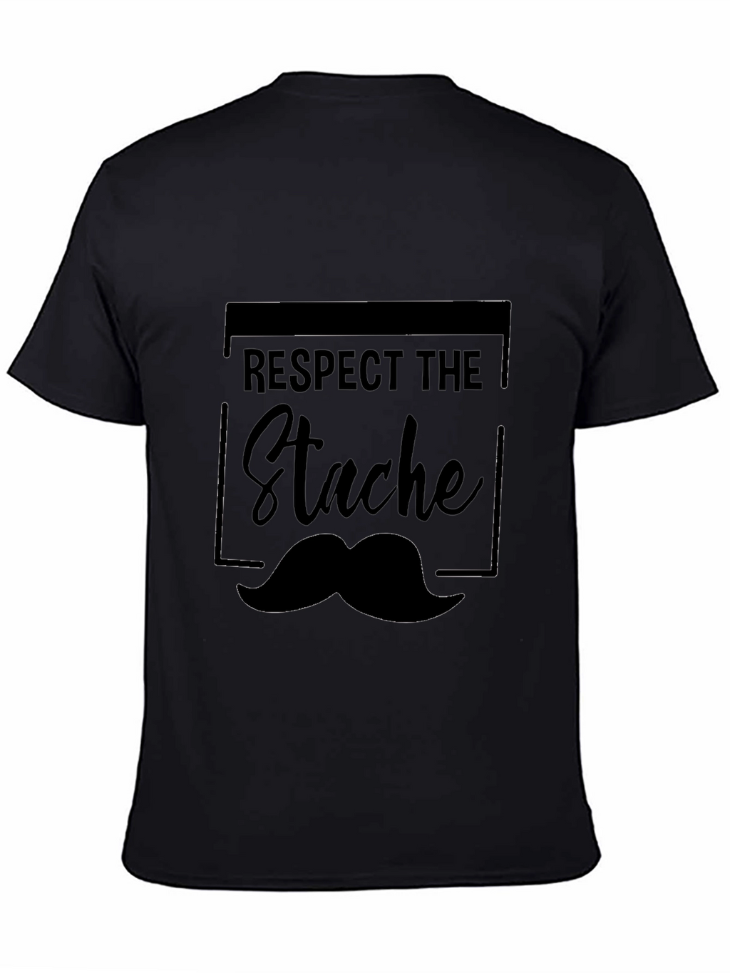 Respect the Stache T-Shirt - Mustache Graphic Tee