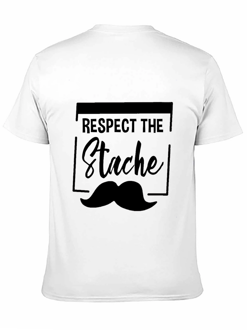 Respect the Stache T-Shirt - Mustache Graphic Tee