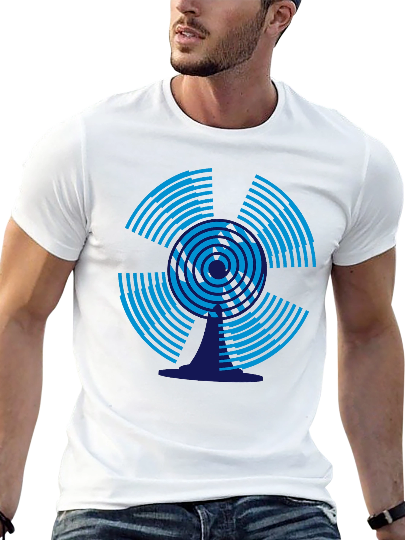 Abstract Graphic Tee - Modern Black T-Shirt