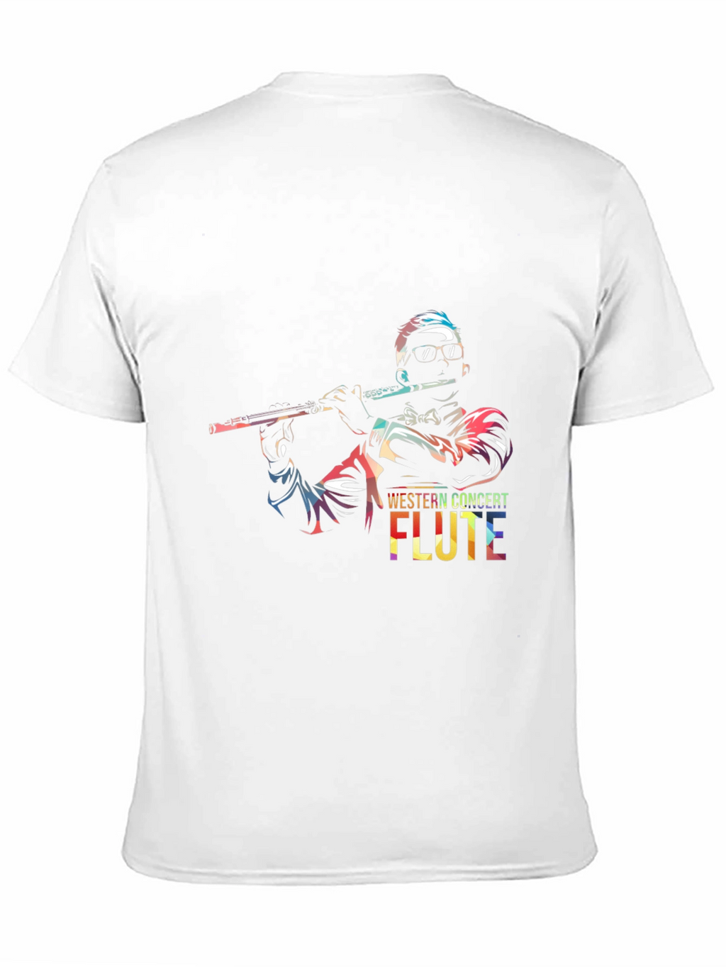 Concert Flute Graphic Tee - Music Lovers T-Shirt
