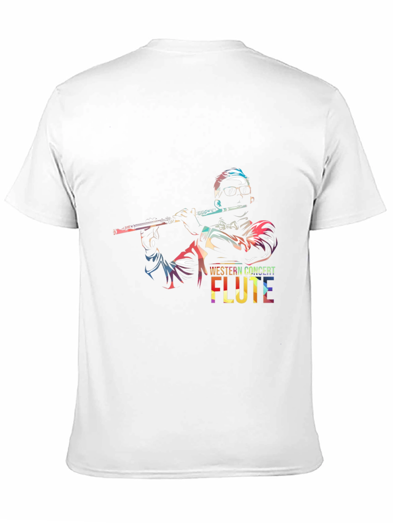 Concert Flute Graphic Tee - Music Lovers T-Shirt