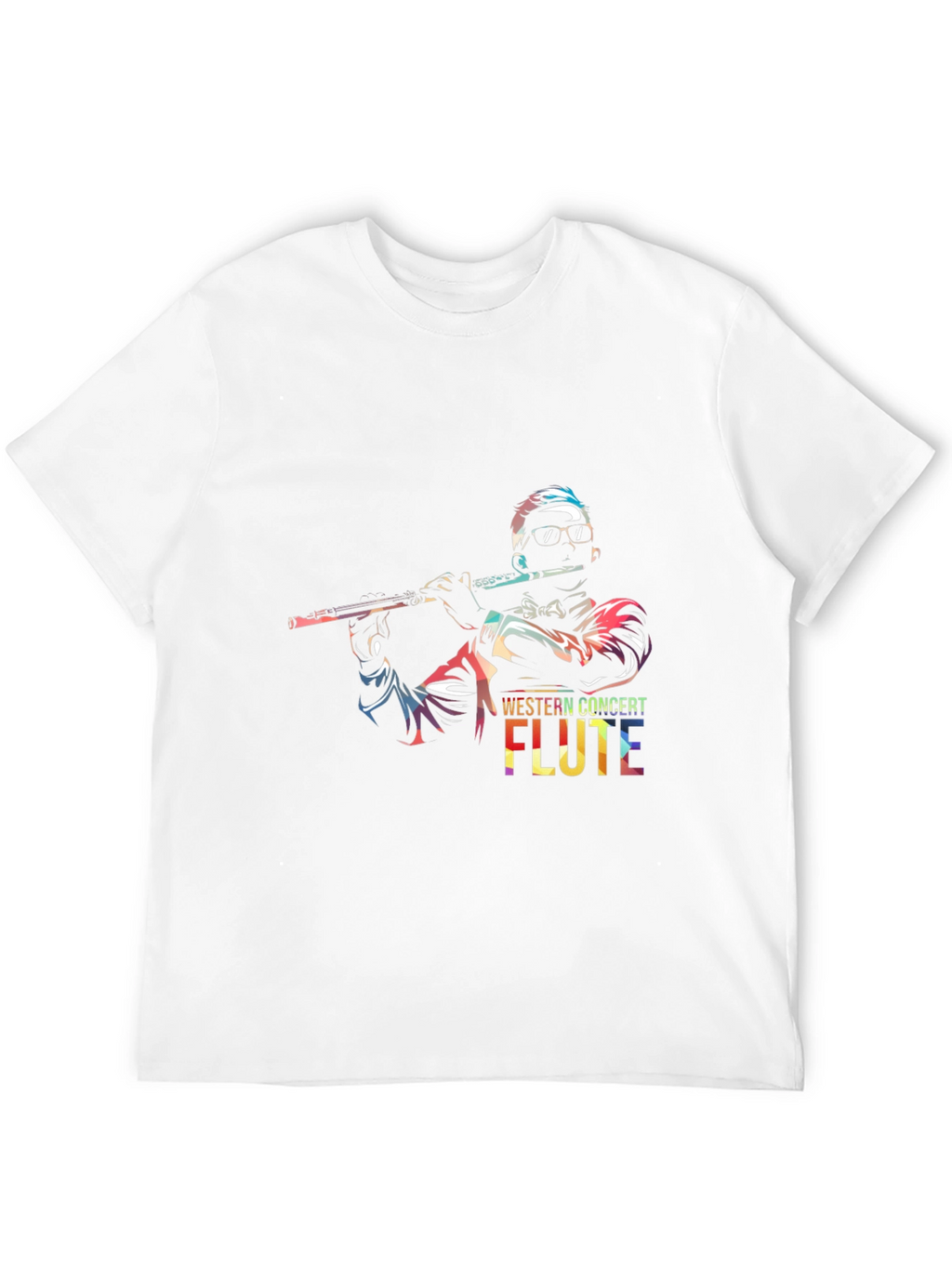 Concert Flute Graphic Tee - Music Lovers T-Shirt