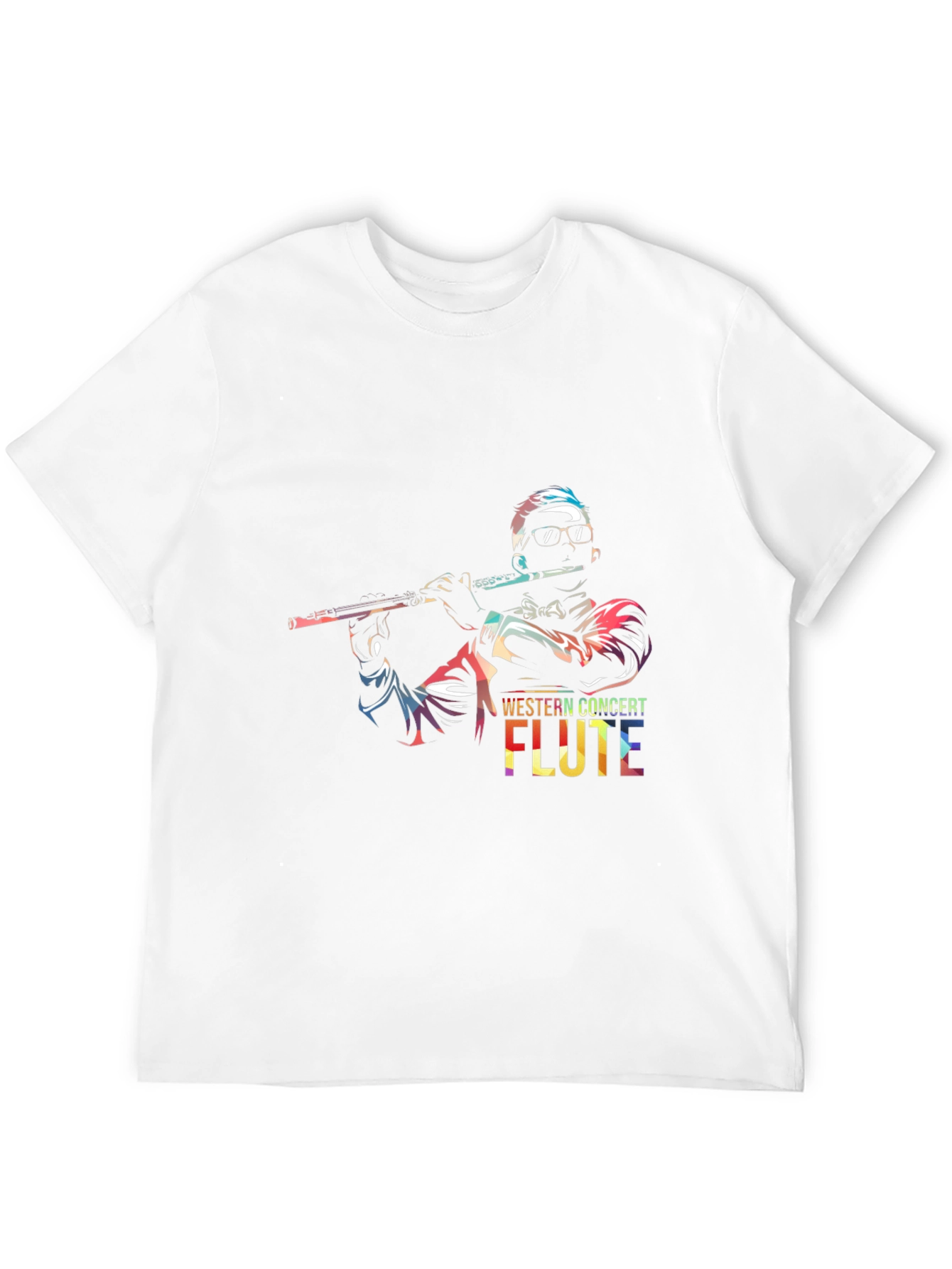 Concert Flute Graphic Tee - Music Lovers T-Shirt