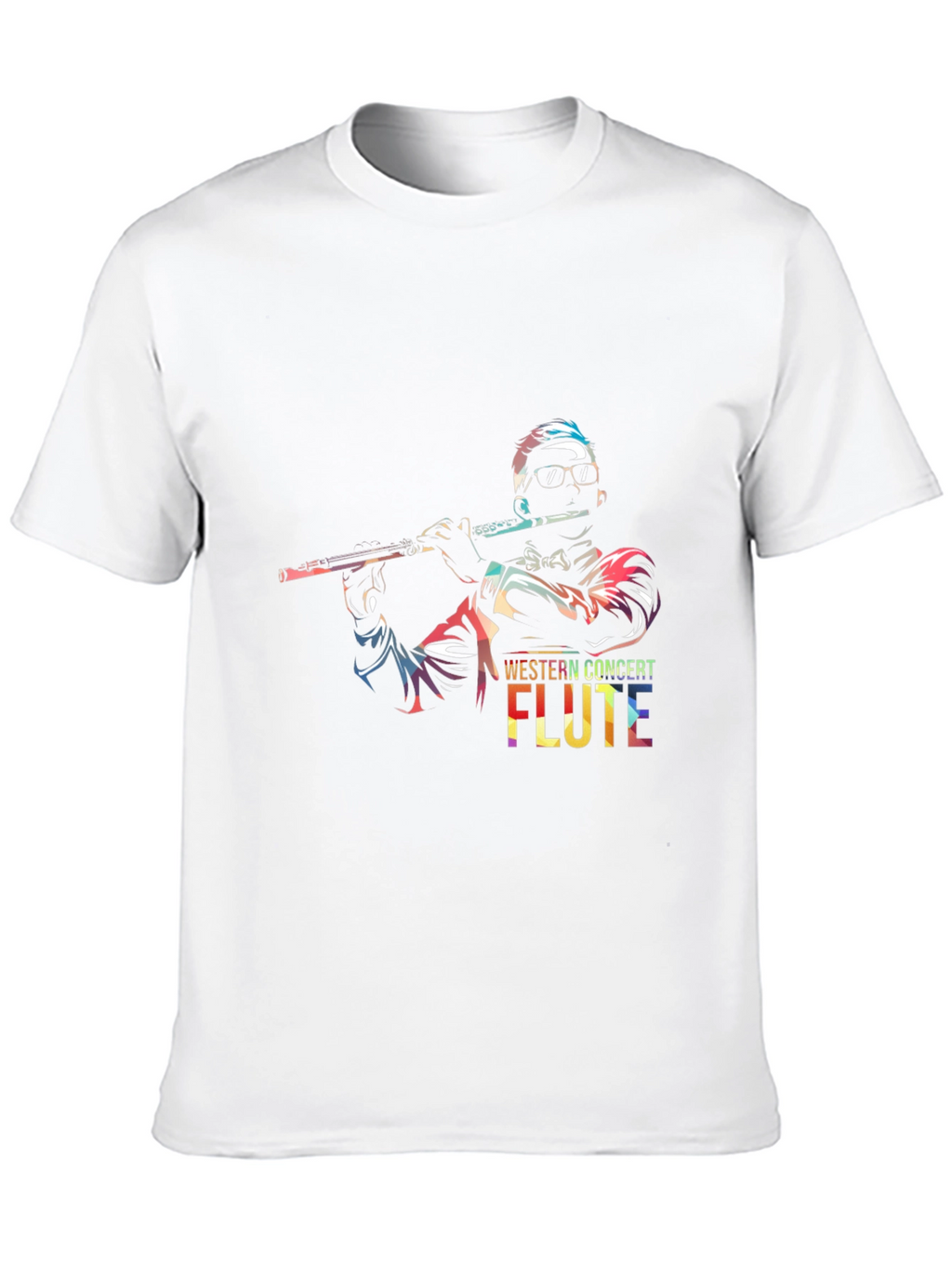 Concert Flute Graphic Tee - Music Lovers T-Shirt