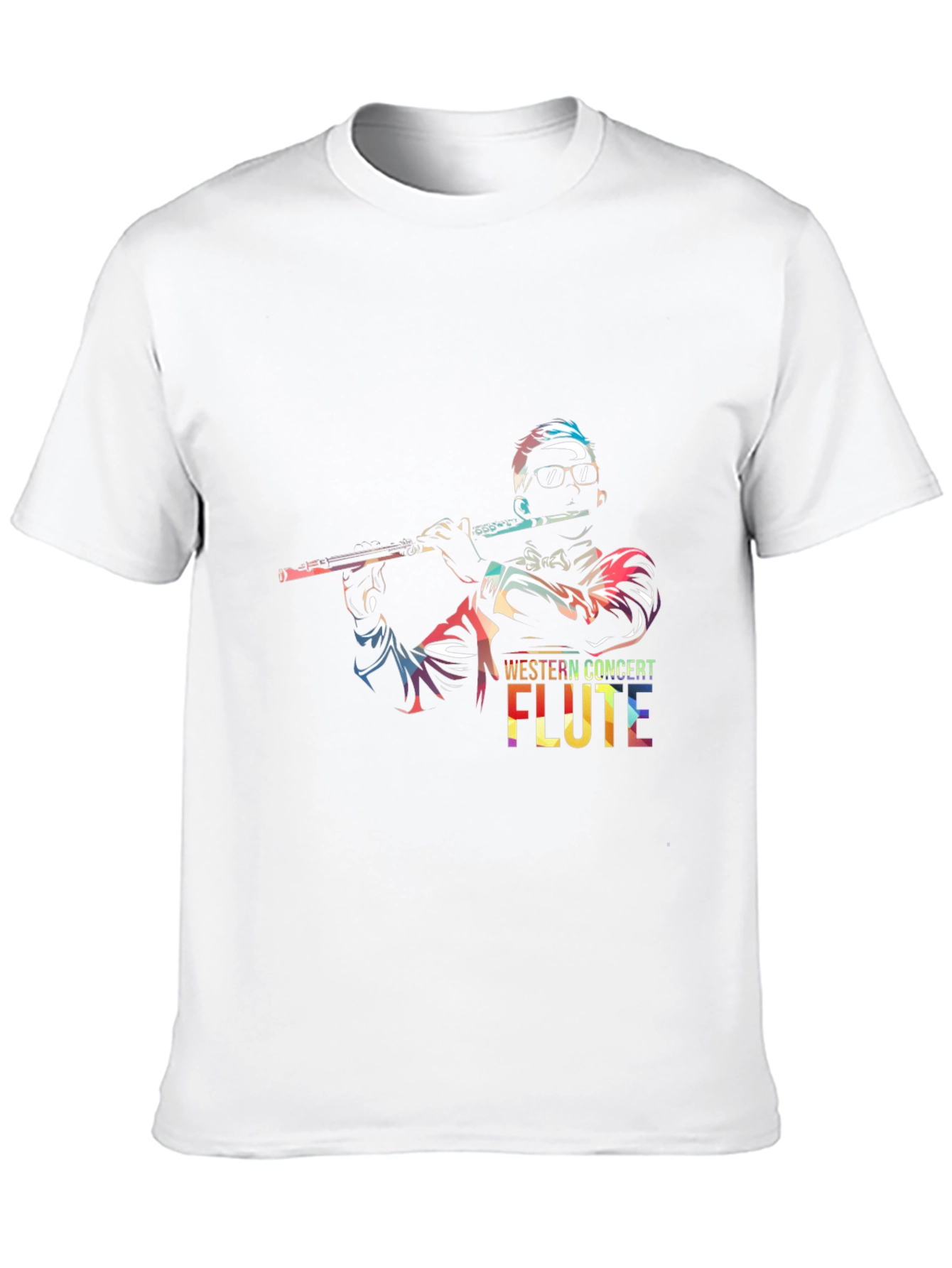 Concert Flute Graphic Tee - Music Lovers T-Shirt
