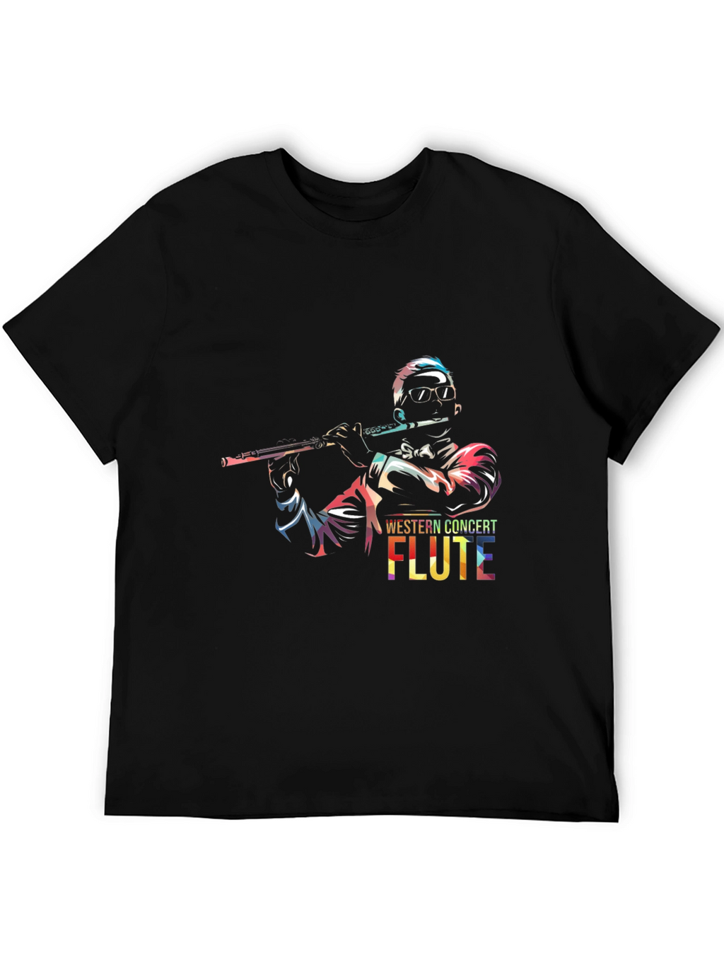 Concert Flute Graphic Tee - Music Lovers T-Shirt