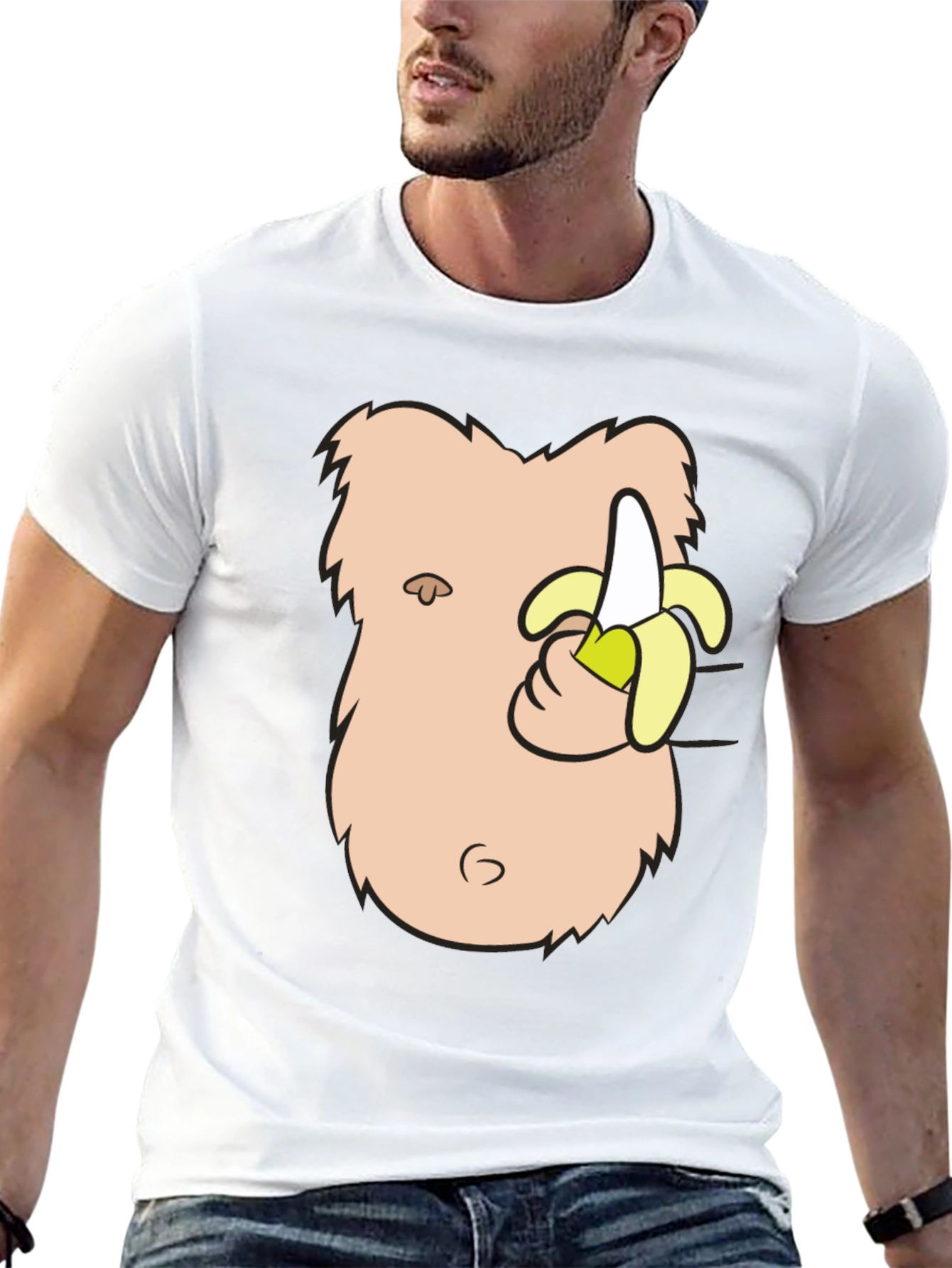Funny Banana Eating Gorilla T-Shirt