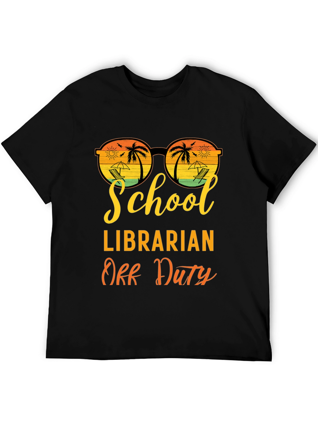 School Librarian Off Duty Graphic T-Shirt