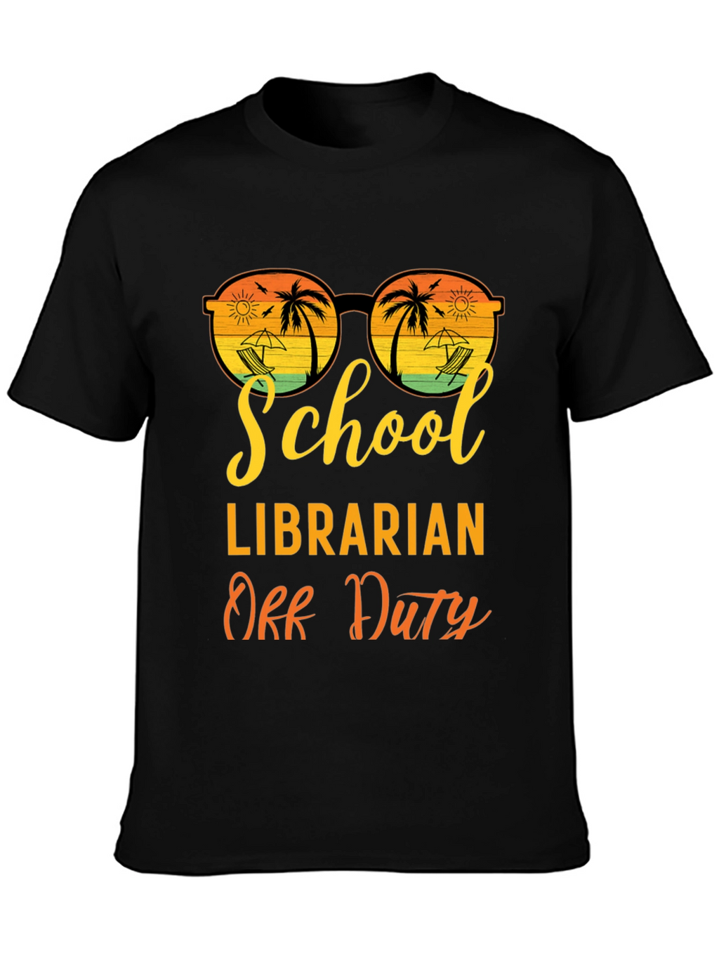 School Librarian Off Duty Graphic T-Shirt