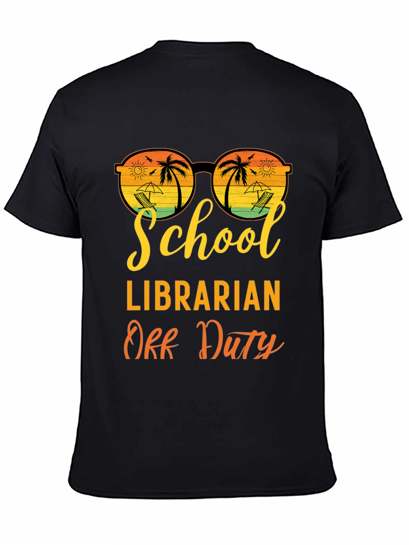 School Librarian Off Duty Graphic T-Shirt