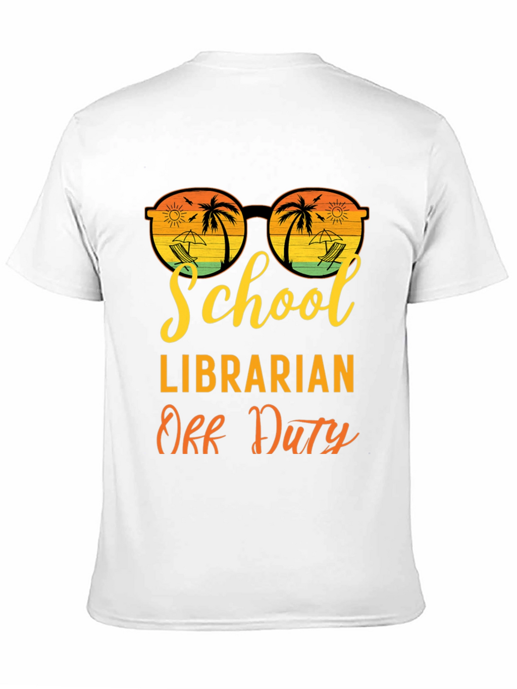 School Librarian Off Duty Graphic T-Shirt