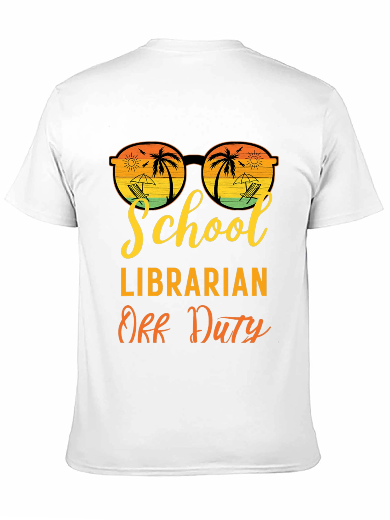 School Librarian Off Duty Graphic T-Shirt