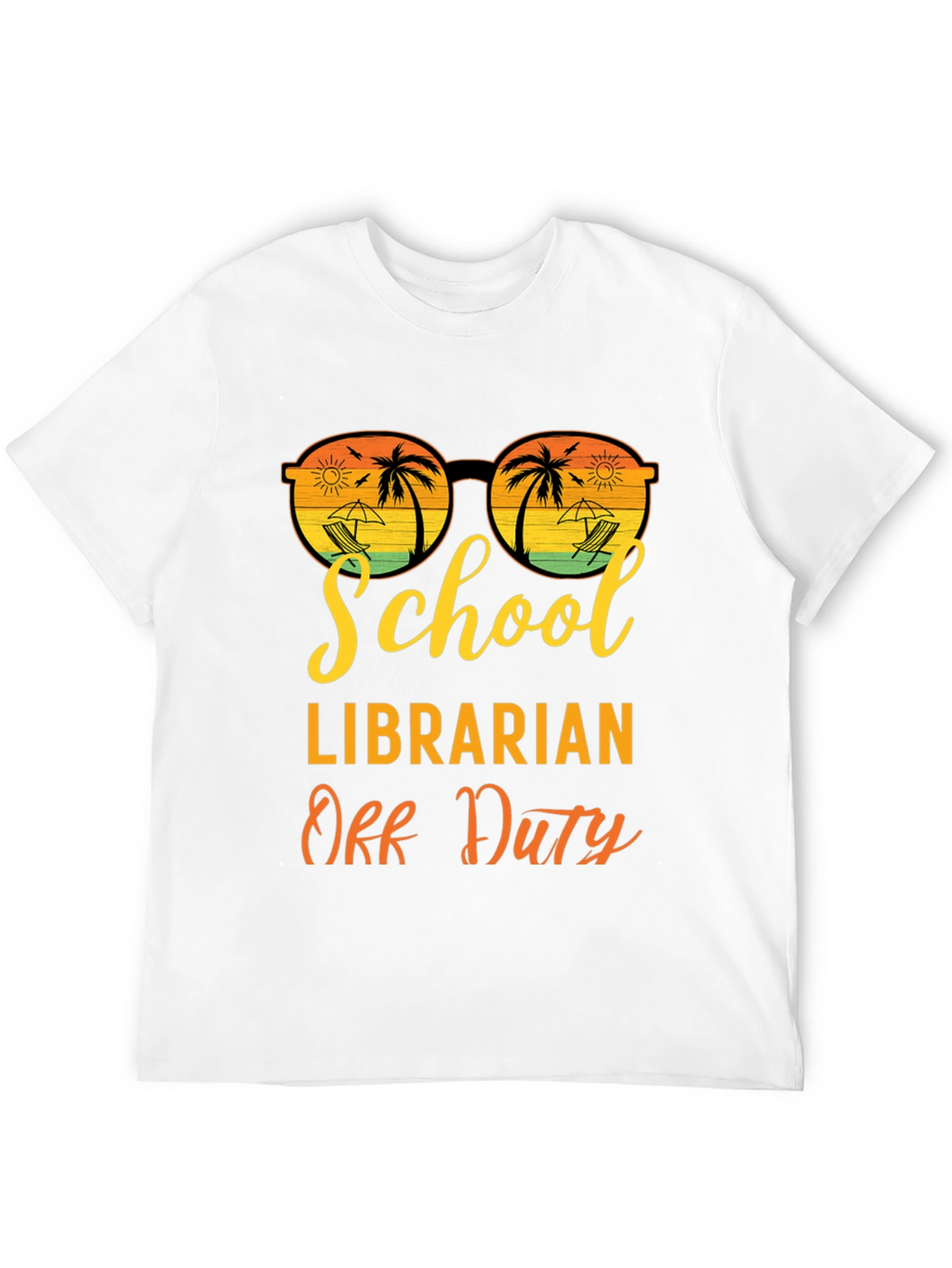 School Librarian Off Duty Graphic T-Shirt