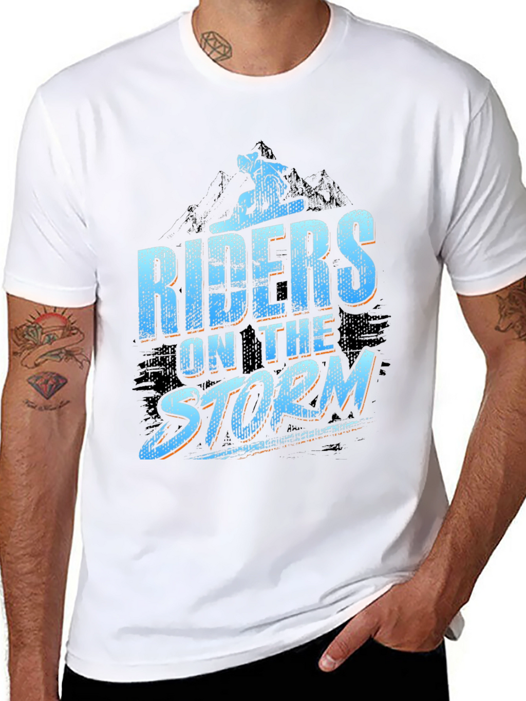 Riders on the Storm Black Graphic Tee