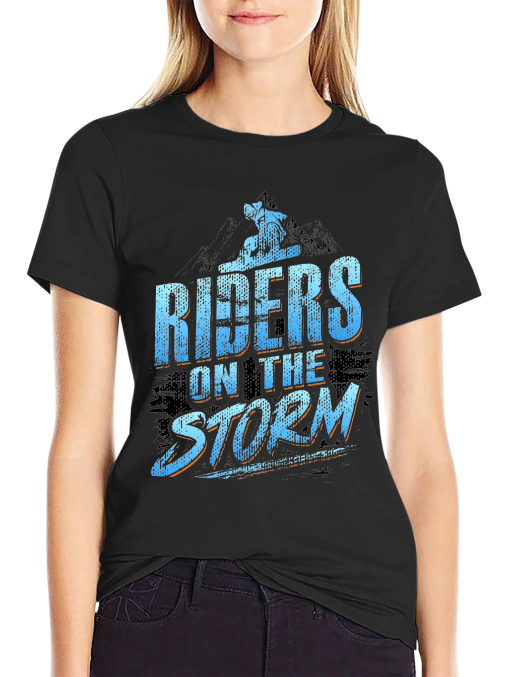 Riders on the Storm Black Graphic Tee