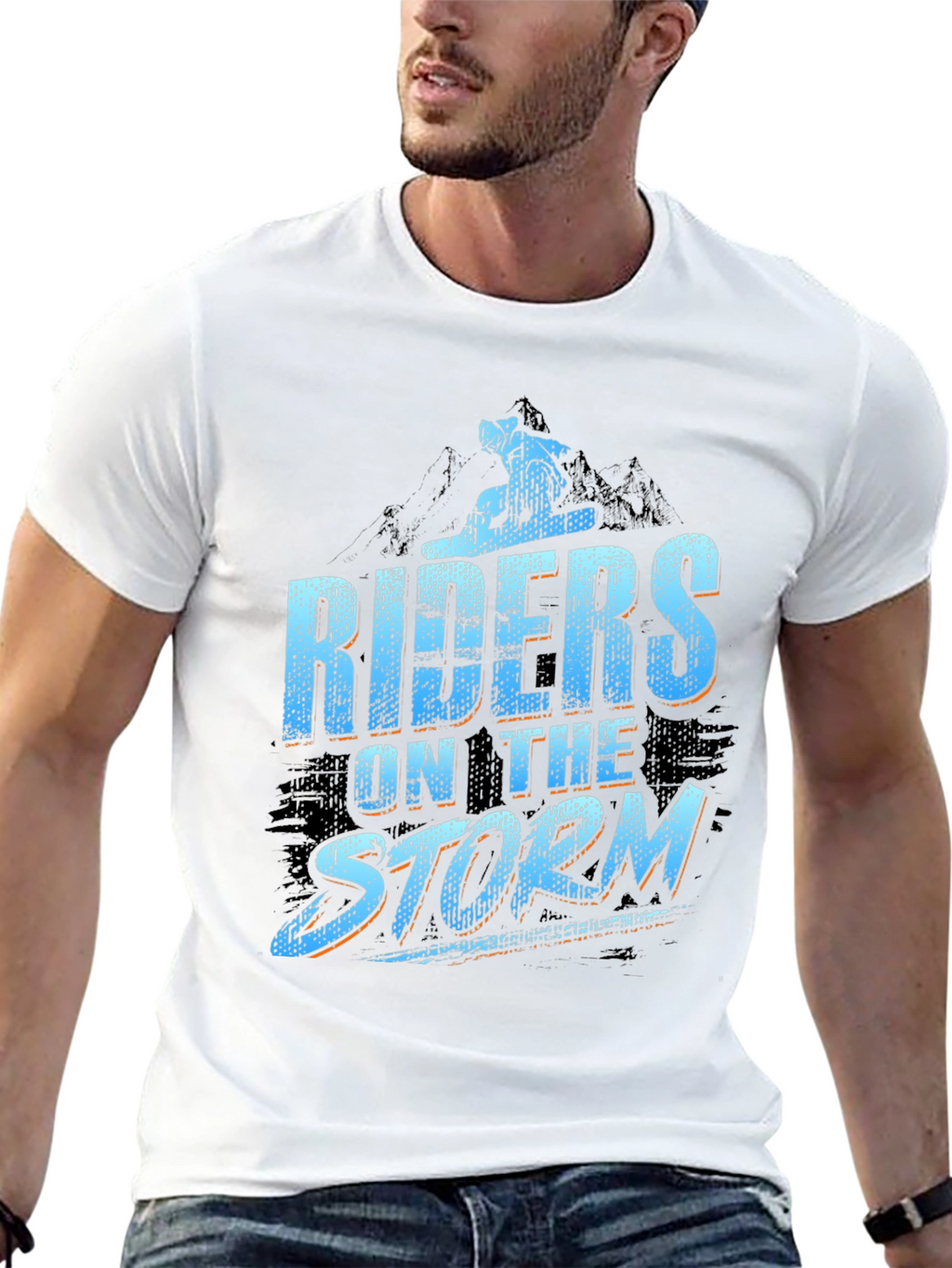 Riders on the Storm Black Graphic Tee