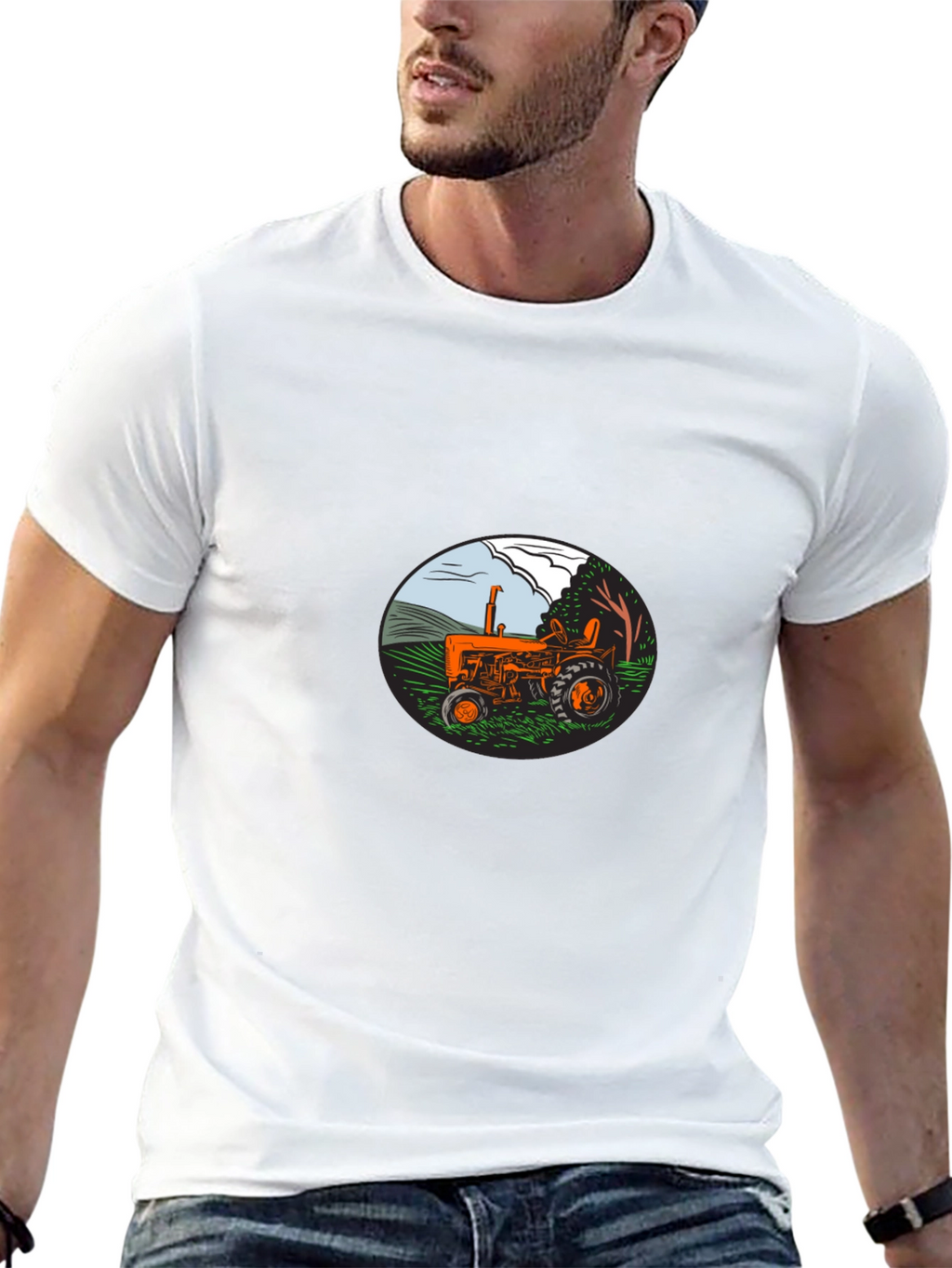 Tractor Graphic Tee - Farm Life Shirt