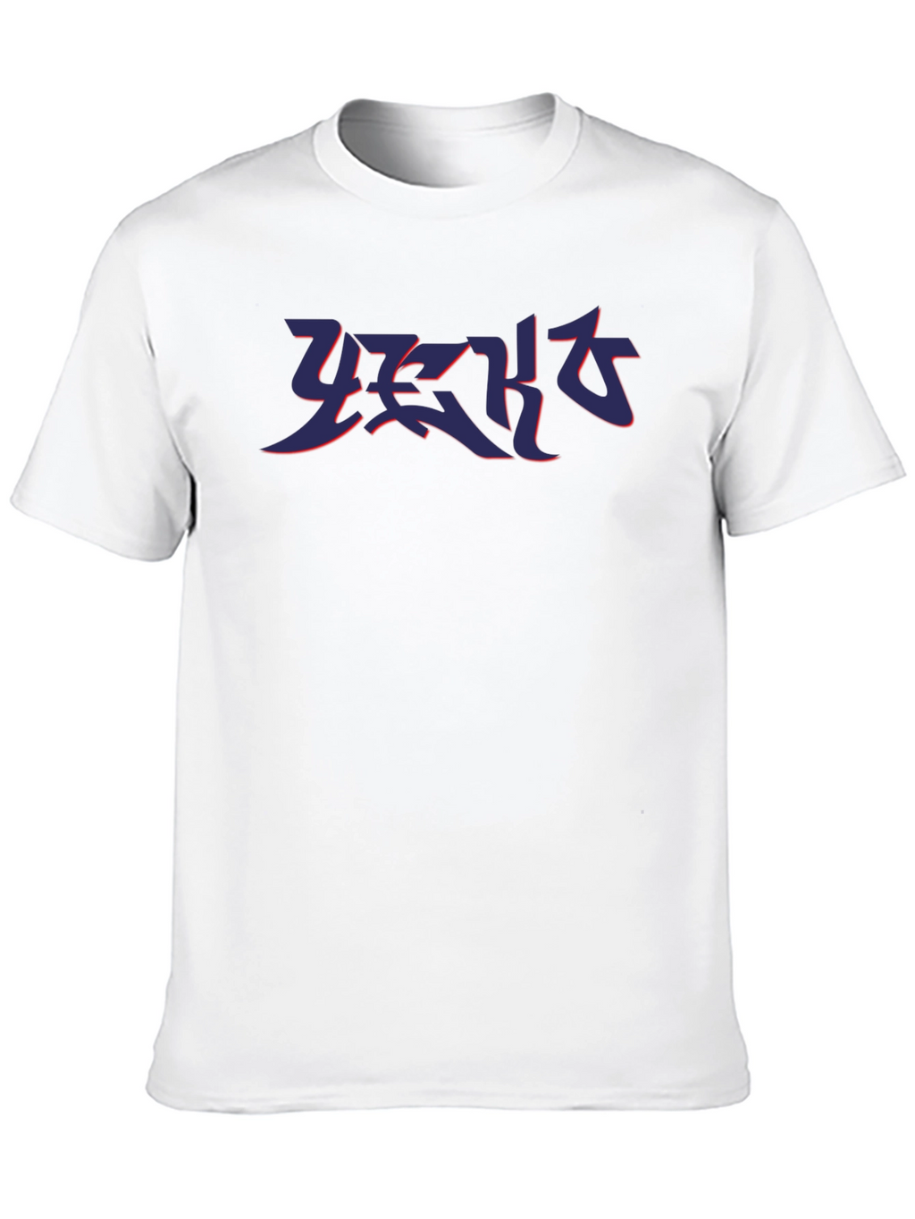 Black T-Shirt with Abstract Graphic Print