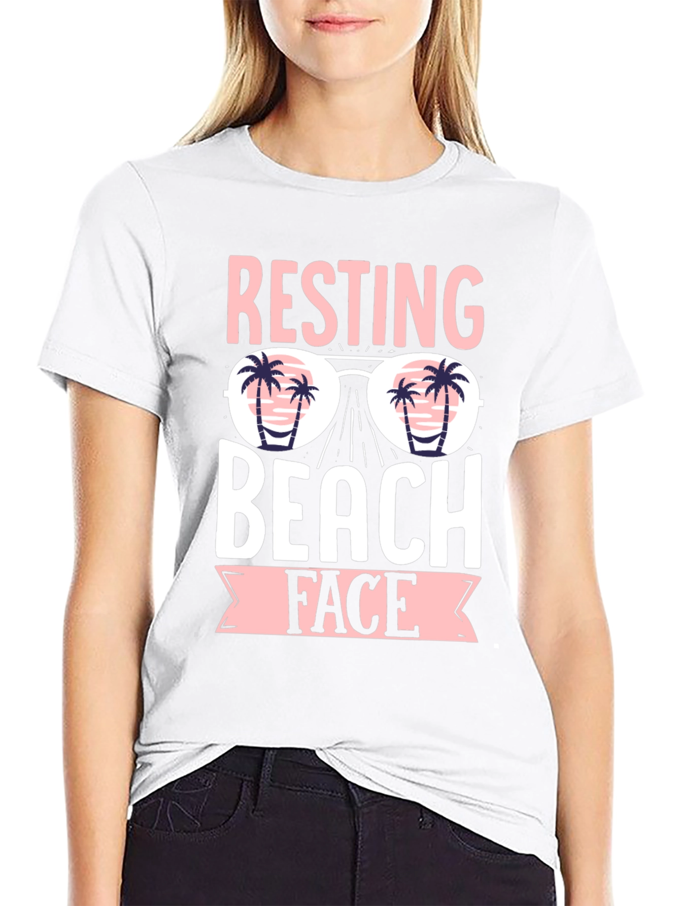 Resting Beach Face T-Shirt - Summer Vibes