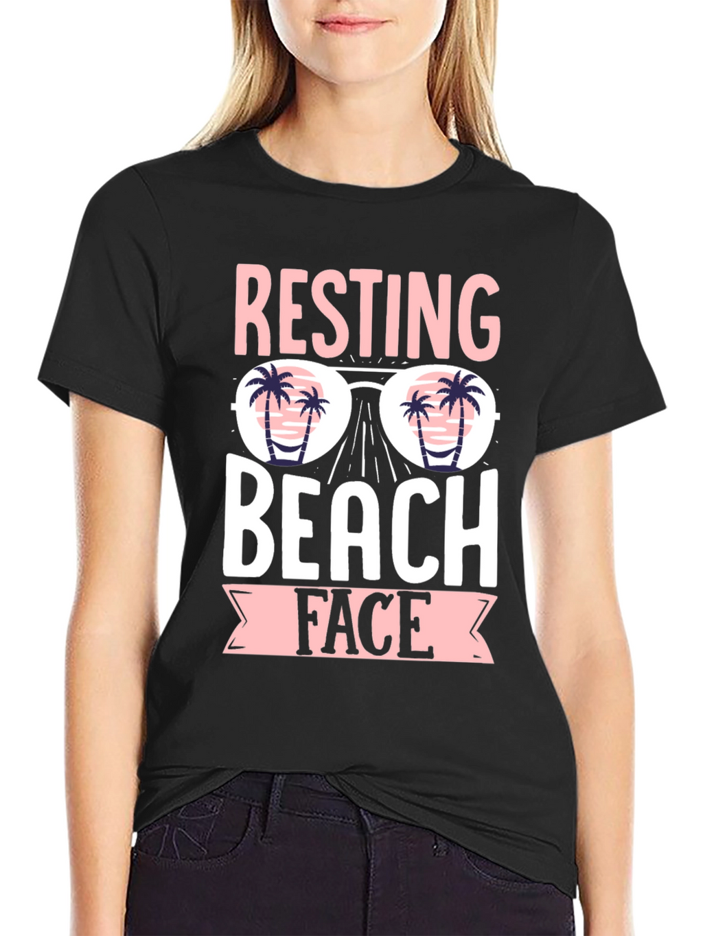 Resting Beach Face T-Shirt - Summer Vibes