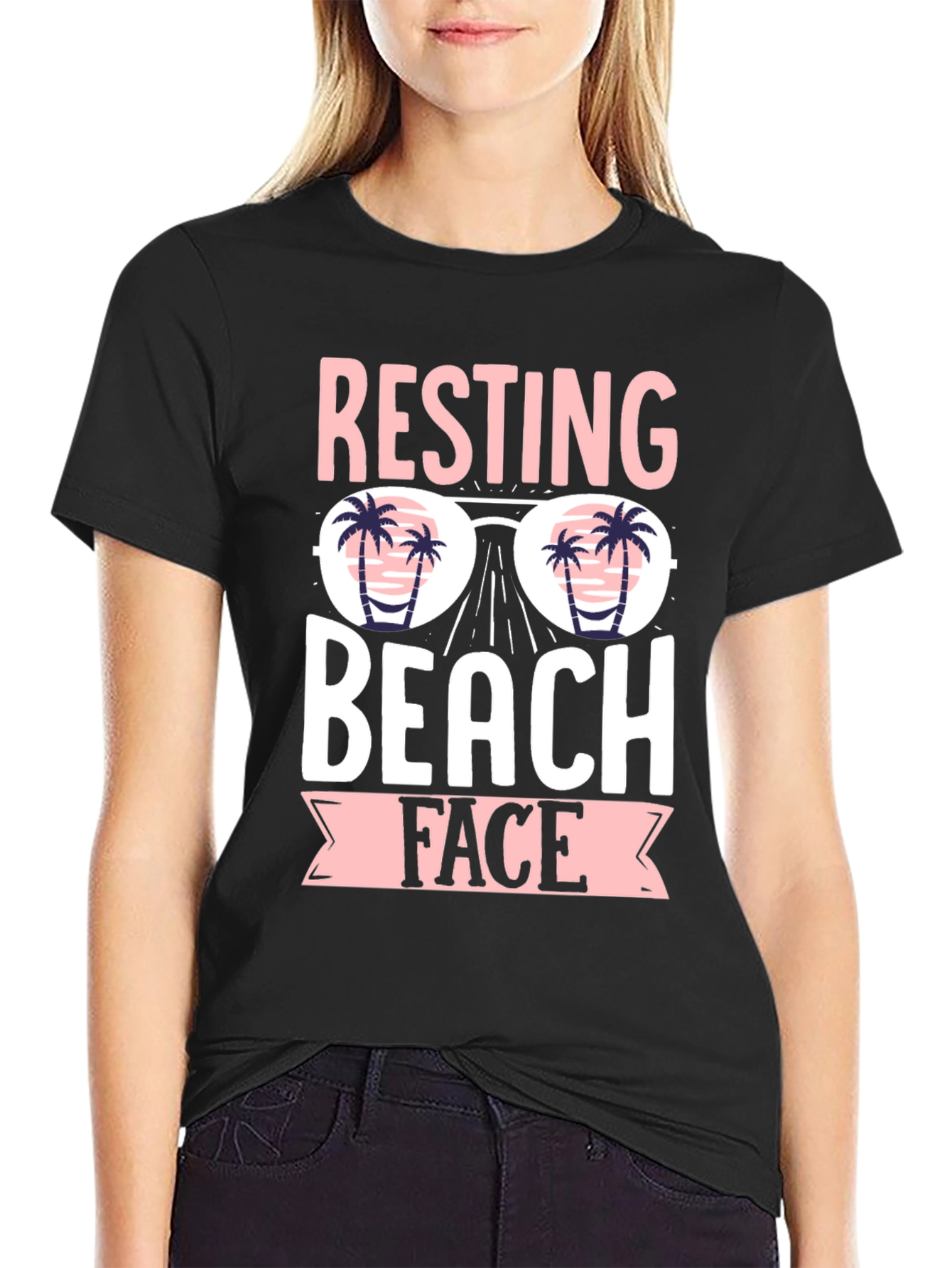 Resting Beach Face T-Shirt - Summer Vibes