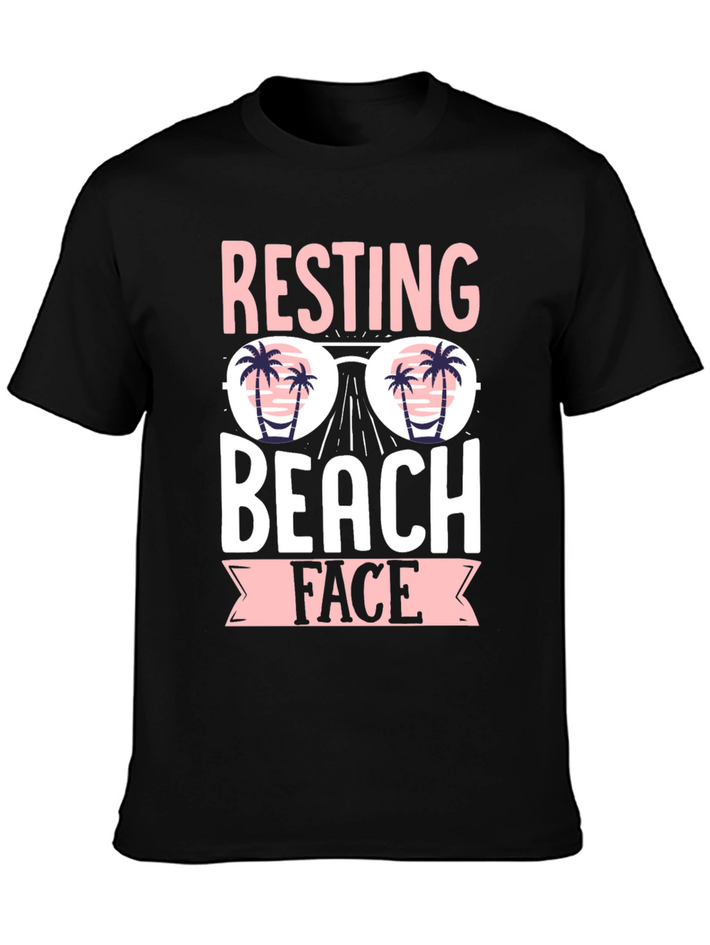 Resting Beach Face T-Shirt - Summer Vibes